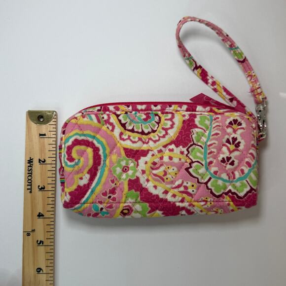 Vera Bradley Capri Melon Paisley Print Clutch Wristlet Wallet - Picture 6 of 6